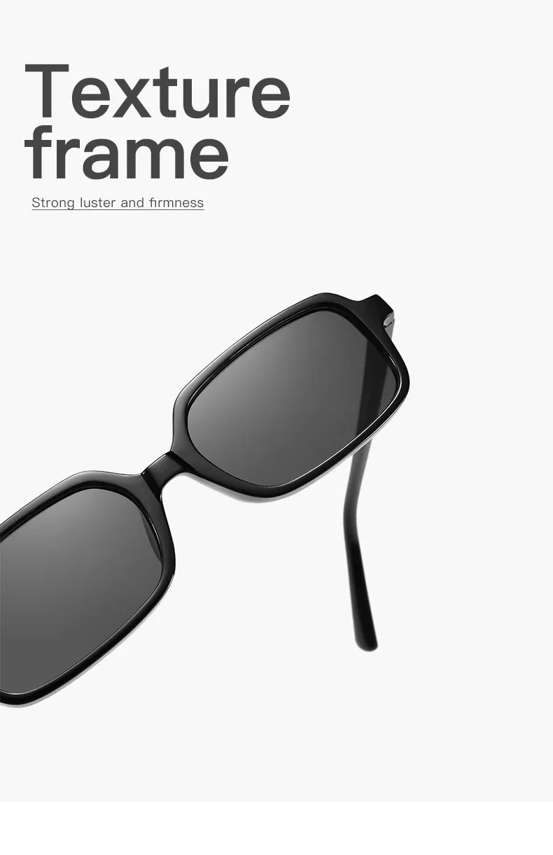 Óculos de Sol Retângulo Pequeno UV400 – Vintage 2025 Unissex