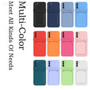 Luxury Soft Silicone Wallet Case Funda For iPhone 15 14 11 13 12 Pro Max Plus Card Holder Slot Back Cover Protective Accessories