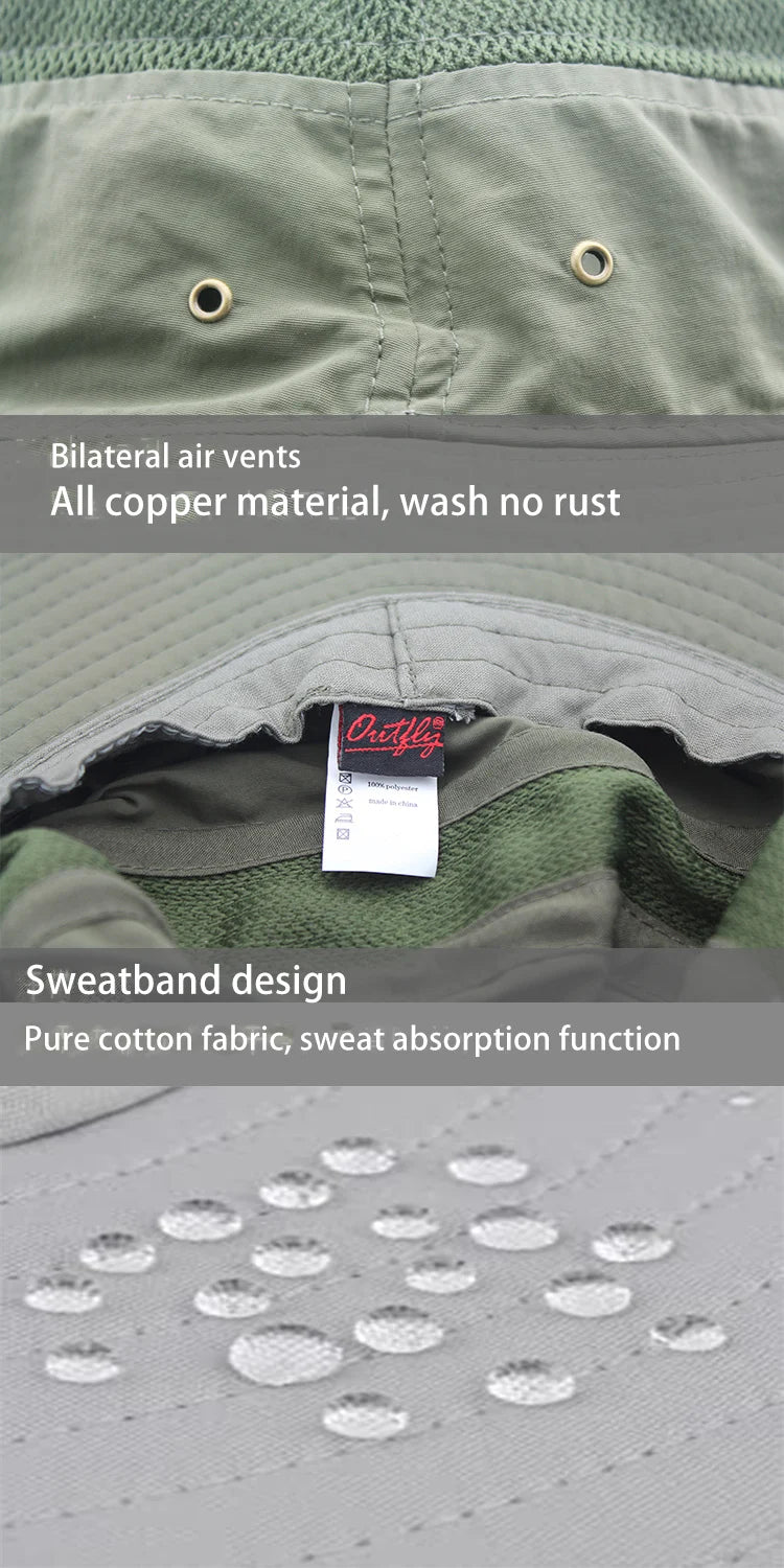 Chapéu Outdoor 360° — Bucket/Fisherman Respirável (Secagem Rápida)