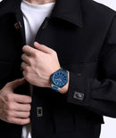 Relógio Masculino Aço Inox 43 mm | Quartz + Data 3 ATM