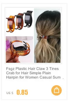 Garra Premium 3 Dentes — Presilha de Cabelo 8,3 cm (Fixação Forte)