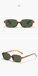 Óculos de Sol Retângulo Pequeno UV400 – Vintage 2025 Unissex