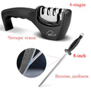 Afiador Pro 3–4 Estágios | Diamante, Tungstênio & Cerâmica