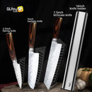 Faca Chef Hammered Pro 7Cr | Full Tang (HRC 58–60)