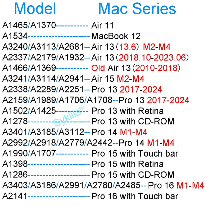 Case rígida p/ MacBook Air/Pro (M1 • M2 • M3 • M4)