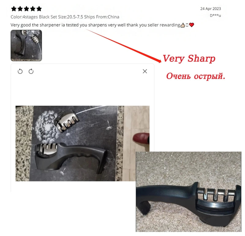 Afiador Pro 3–4 Estágios | Diamante, Tungstênio & Cerâmica