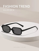 Óculos de Sol Retângulo Pequeno UV400 – Vintage 2025 Unissex