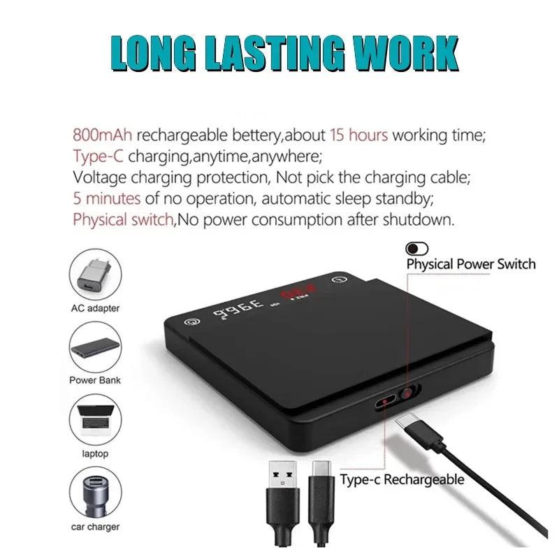 Balança Barista Mini Pro | 0,1g + Timer (USB-C)