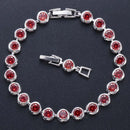 Pulseira Royale Zircon — Link Clássico com Cristais Coloridos