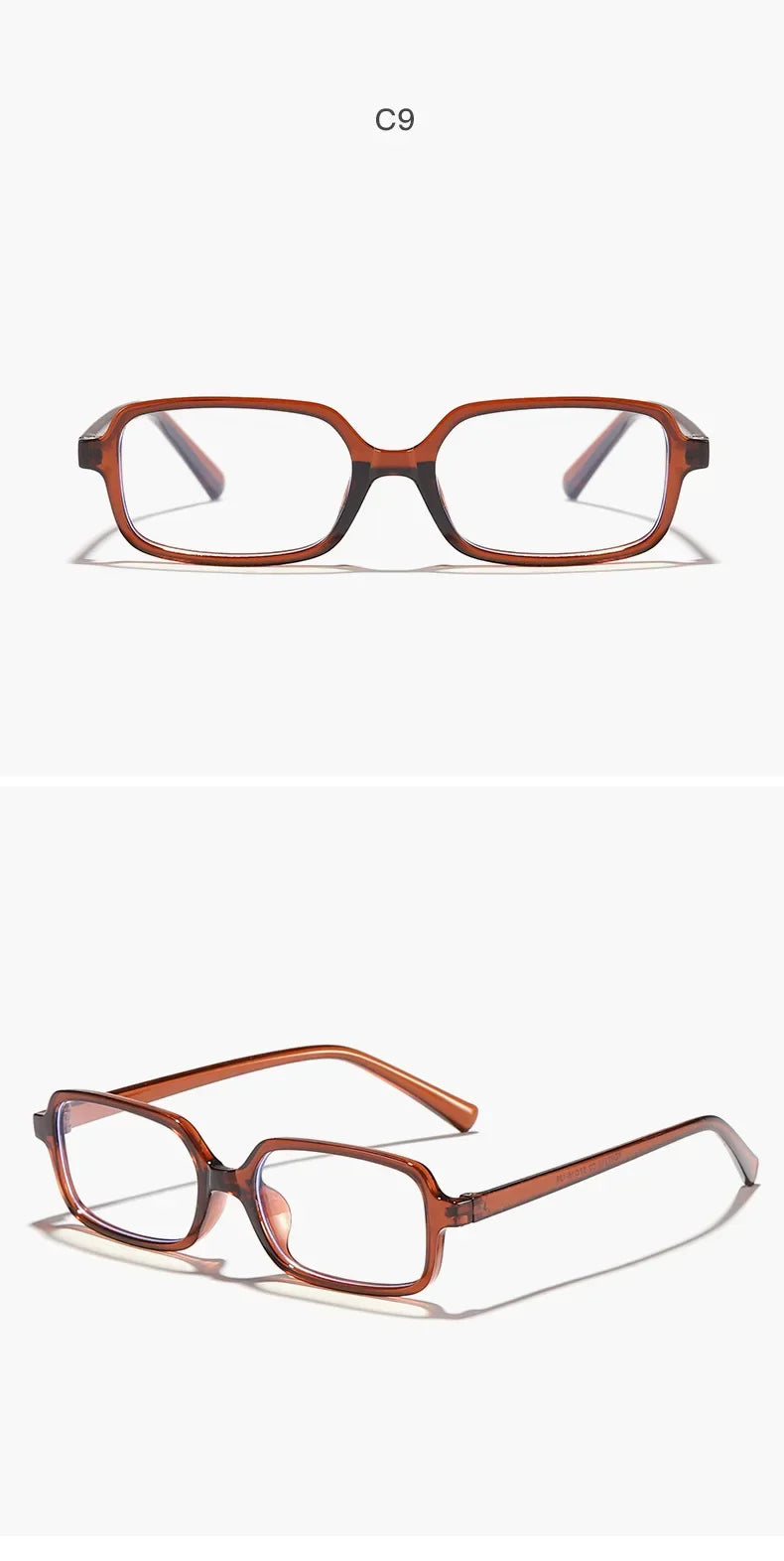 Óculos de Sol Retângulo Pequeno UV400 – Vintage 2025 Unissex