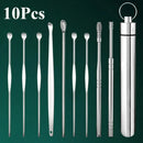 Kit Removedor de Cera – 9/10 Peças em Aço Inox com Estojo Portátil