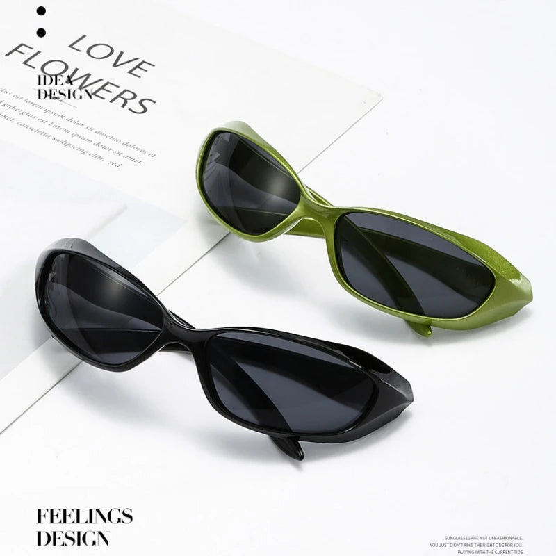 Óculos Y2K Punk Esportivo UV400 – Goggle Futurista Unissex