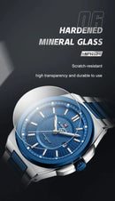 Relógio Masculino Aço Inox 43 mm | Quartz + Data 3 ATM