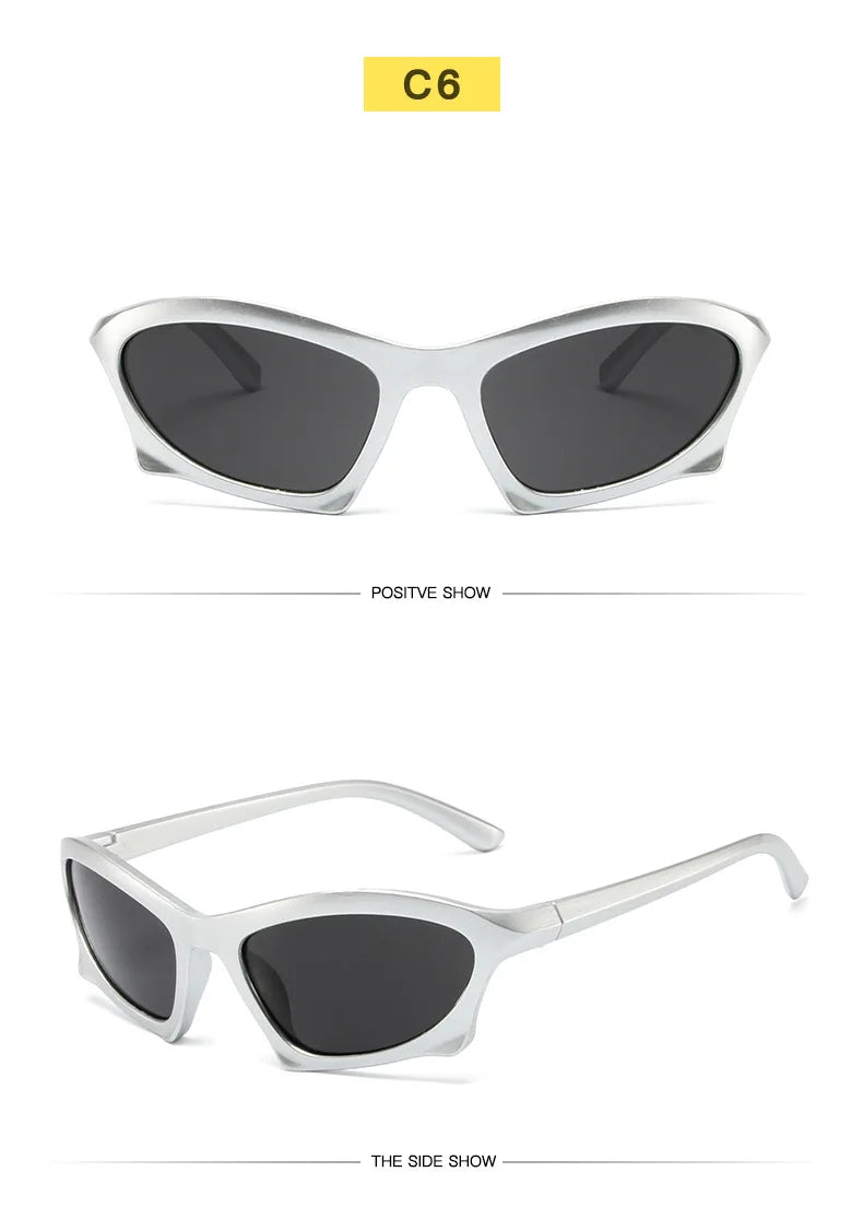 Óculos Steampunk Esportivo UV400 – Lente Espelhada p/ Ciclismo e Outdoor