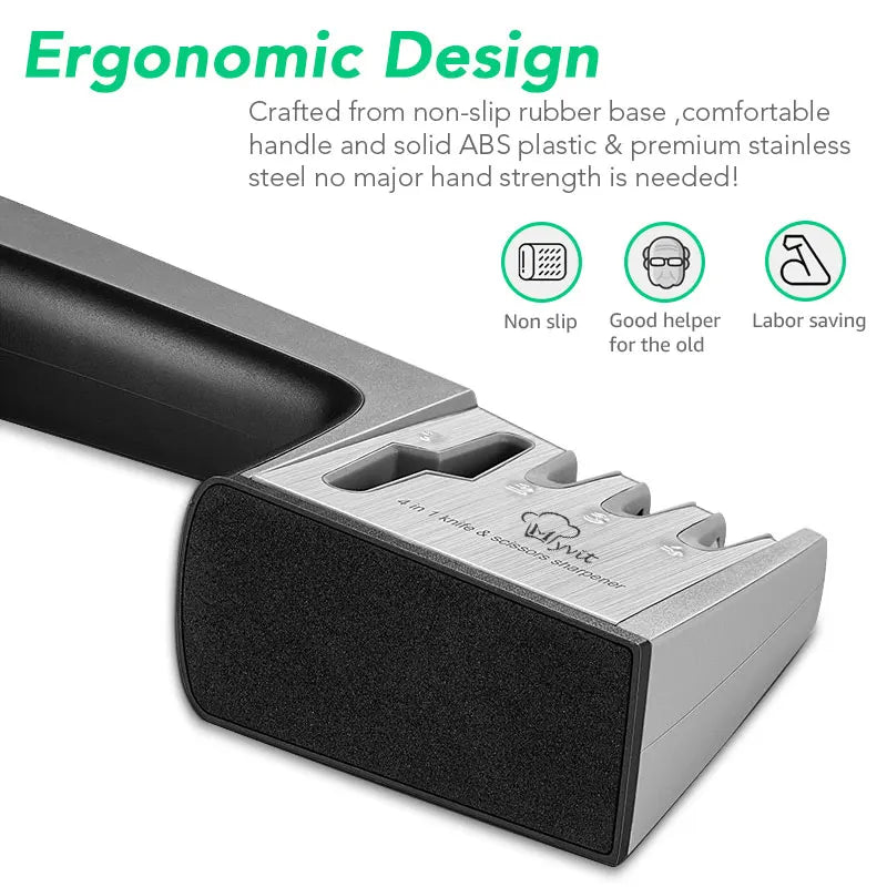 Afiador Pro 3–4 Estágios | Diamante, Tungstênio & Cerâmica