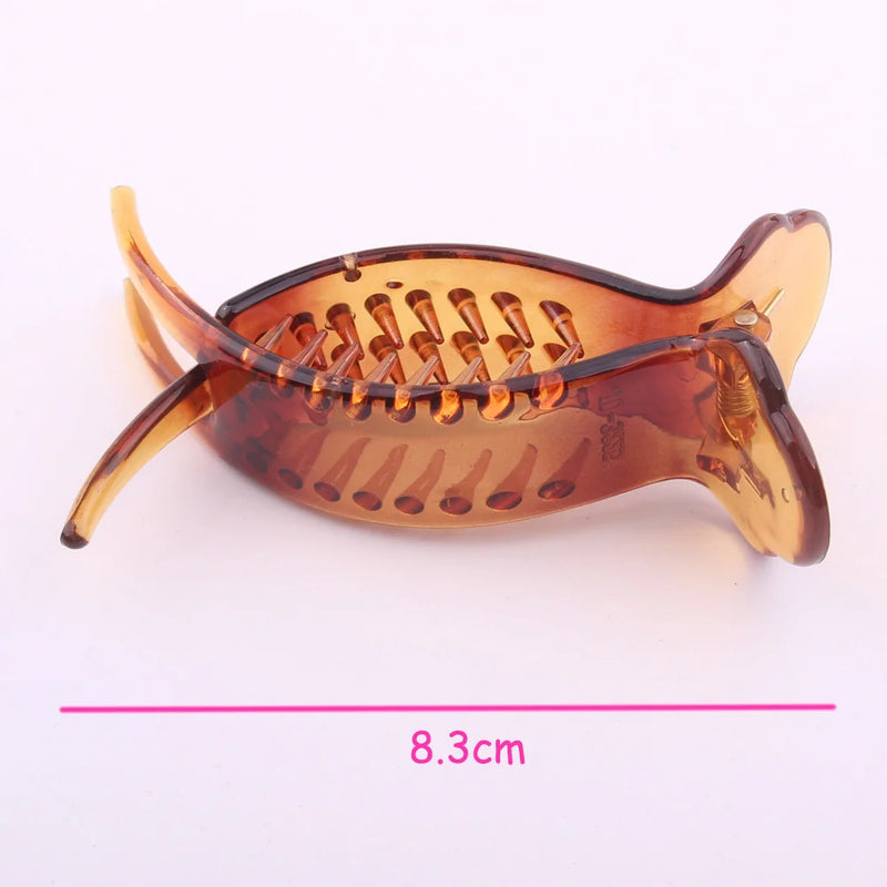 Garra Premium 3 Dentes — Presilha de Cabelo 8,3 cm (Fixação Forte)