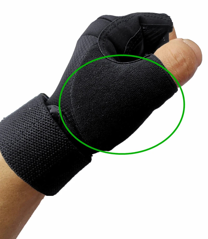 Luva Grip Pro p/ Musculação | C/ Munhequeira