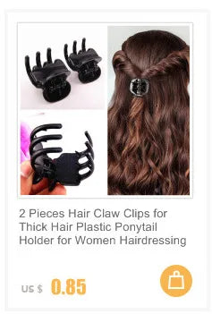 Garra Premium 3 Dentes — Presilha de Cabelo 8,3 cm (Fixação Forte)