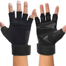 Luva Grip Pro p/ Musculação | C/ Munhequeira