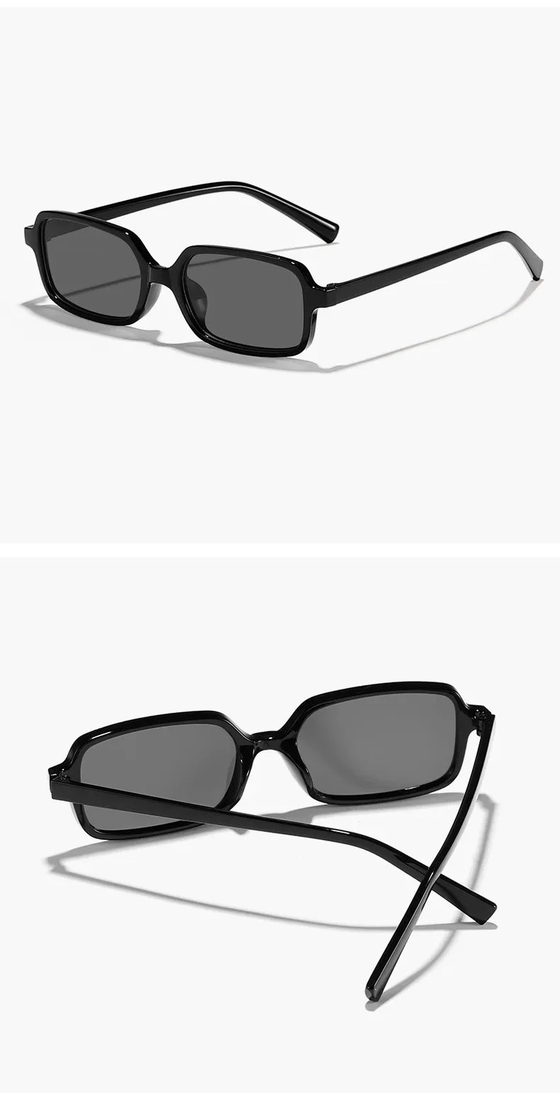 Óculos de Sol Retângulo Pequeno UV400 – Vintage 2025 Unissex