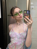 Óculos de Sol Y2K Punk Goggle Feminino – UV400, Lente PC, Estilo Retangular Envolvente