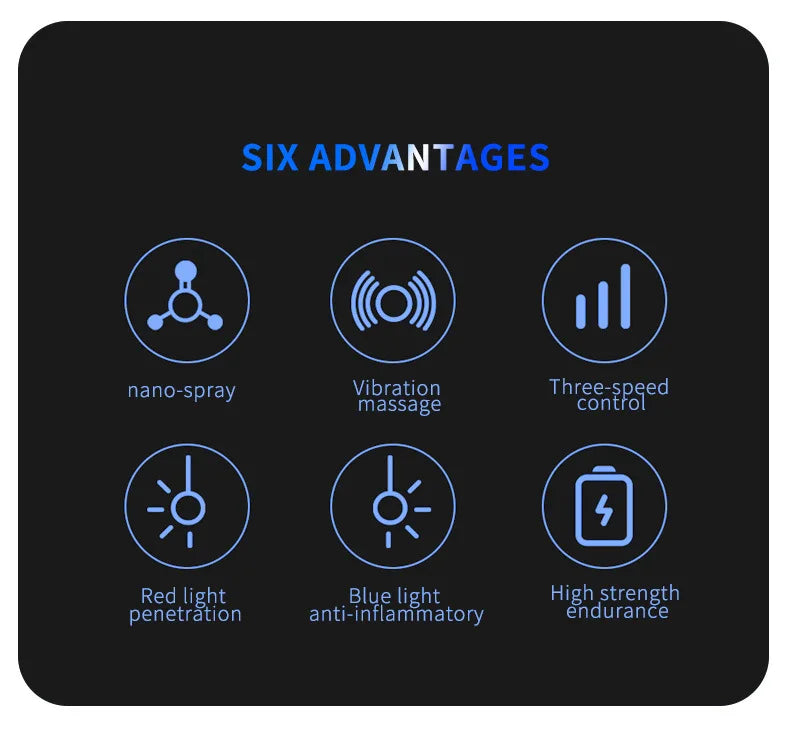 FollicleFlow™ LED – Pente Massageador com Vaporização Nano + Vibração (Anti-Queda • Crescimento Assistido)