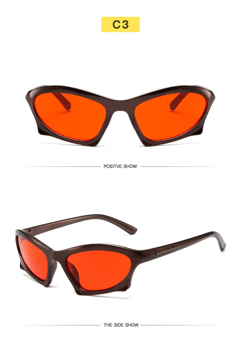 Óculos Steampunk Esportivo UV400 – Lente Espelhada p/ Ciclismo e Outdoor