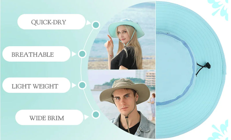Chapéu Outdoor 360° — Bucket/Fisherman Respirável (Secagem Rápida)