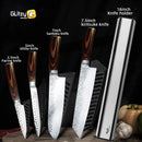 Faca Chef Hammered Pro 7Cr | Full Tang (HRC 58–60)