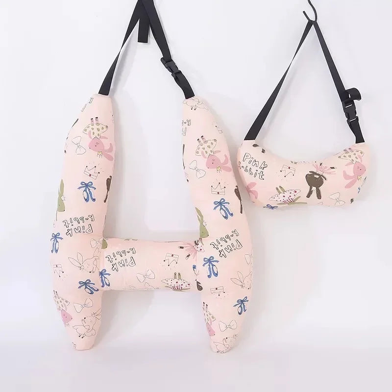 Travesseiro H-Shape para Viagem no Carro – Apoio de Cabeça & Pescoço Confortável para Crianças e Adultos