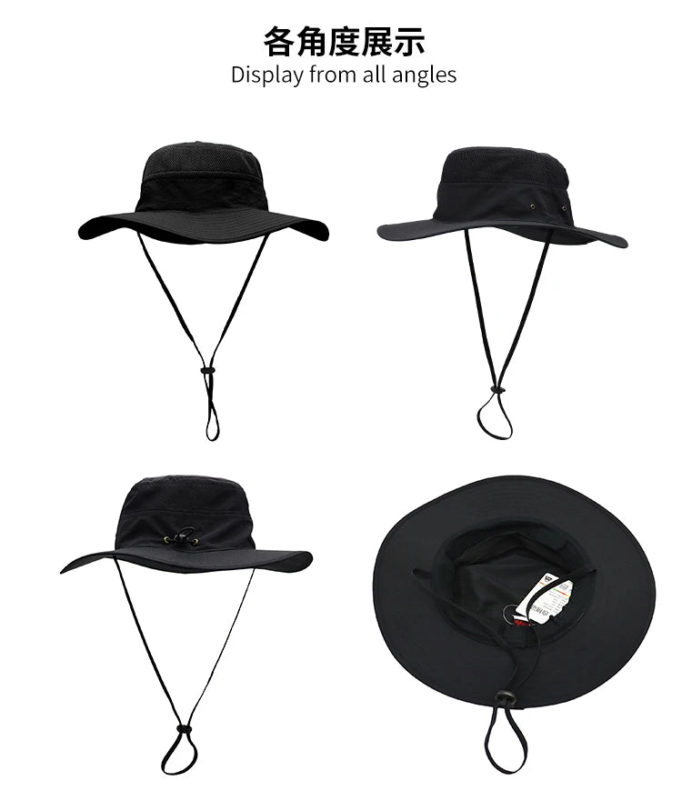 Chapéu Outdoor 360° — Bucket/Fisherman Respirável (Secagem Rápida)