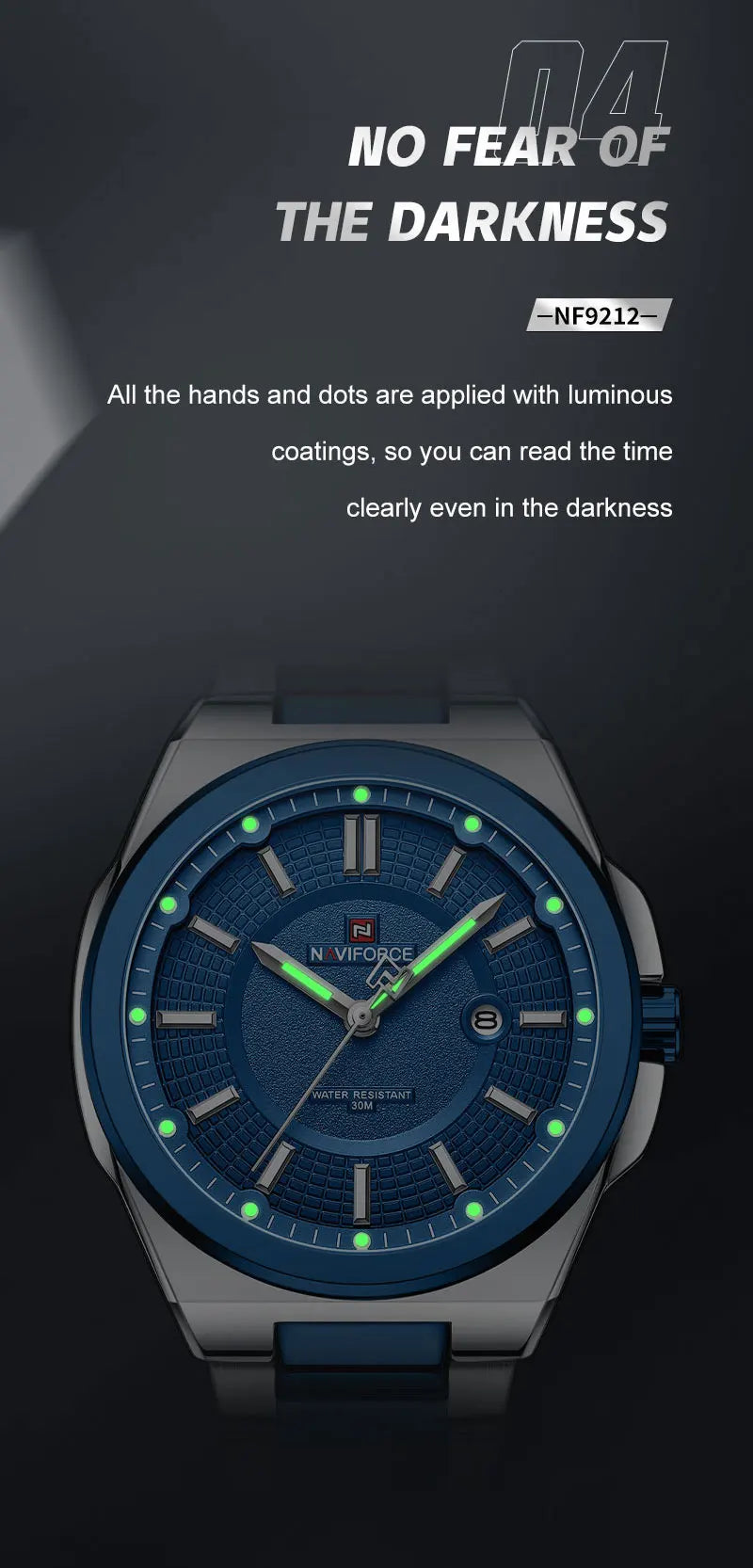 Relógio Masculino Aço Inox 43 mm | Quartz + Data 3 ATM