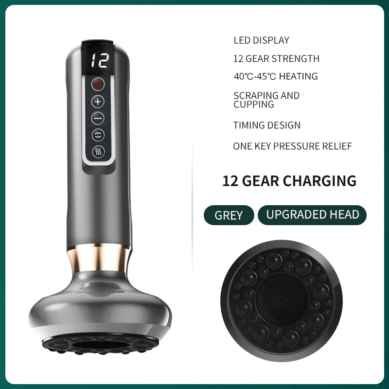 Massageador de Ventosas Magnéticas Recarregável – Esculpir & Suavizar (Corpo todo)