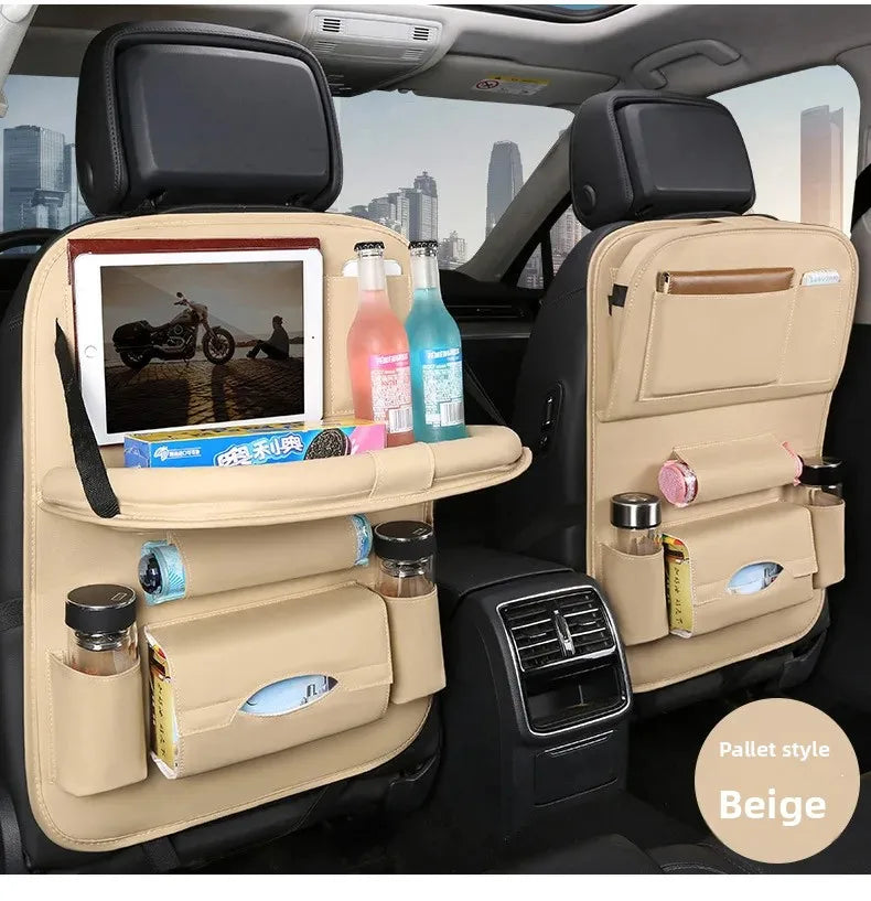 Organizador de Encosto em Couro PU – Porta-Objetos Universal p/ Carro