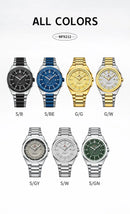 Relógio Masculino Aço Inox 43 mm | Quartz + Data 3 ATM