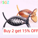 Garra Premium 3 Dentes — Presilha de Cabelo 8,3 cm (Fixação Forte)