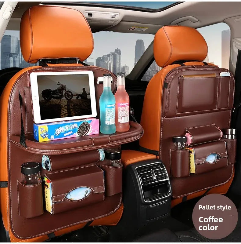 Organizador de Encosto em Couro PU – Porta-Objetos Universal p/ Carro