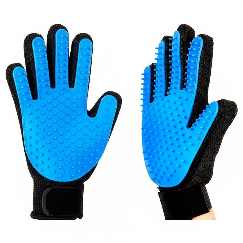 Luva Escova de Banho Pet Silicone | Massageadora