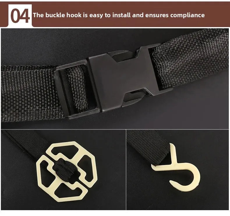 Organizador de Encosto em Couro PU – Porta-Objetos Universal p/ Carro