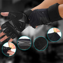 Luva Grip Pro p/ Musculação | C/ Munhequeira