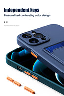Luxury Soft Silicone Wallet Case Funda For iPhone 15 14 11 13 12 Pro Max Plus Card Holder Slot Back Cover Protective Accessories