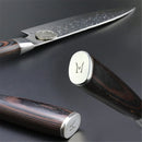 Faca Chef Hammered Pro 7Cr | Full Tang (HRC 58–60)