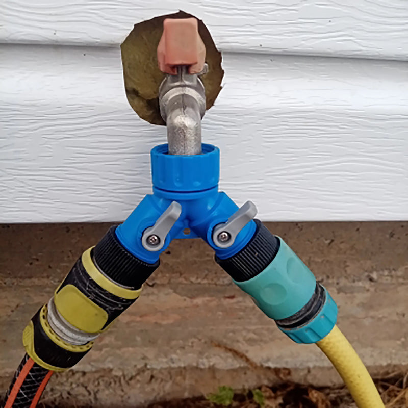 Válvula Divisora em Y 2 Vias 3/4" (Fêmea → 2× Macho)