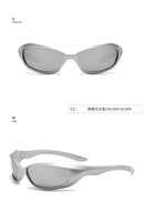 Óculos Y2K Punk Esportivo UV400 – Goggle Futurista Unissex