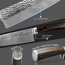 Faca Chef Hammered Pro 7Cr | Full Tang (HRC 58–60)