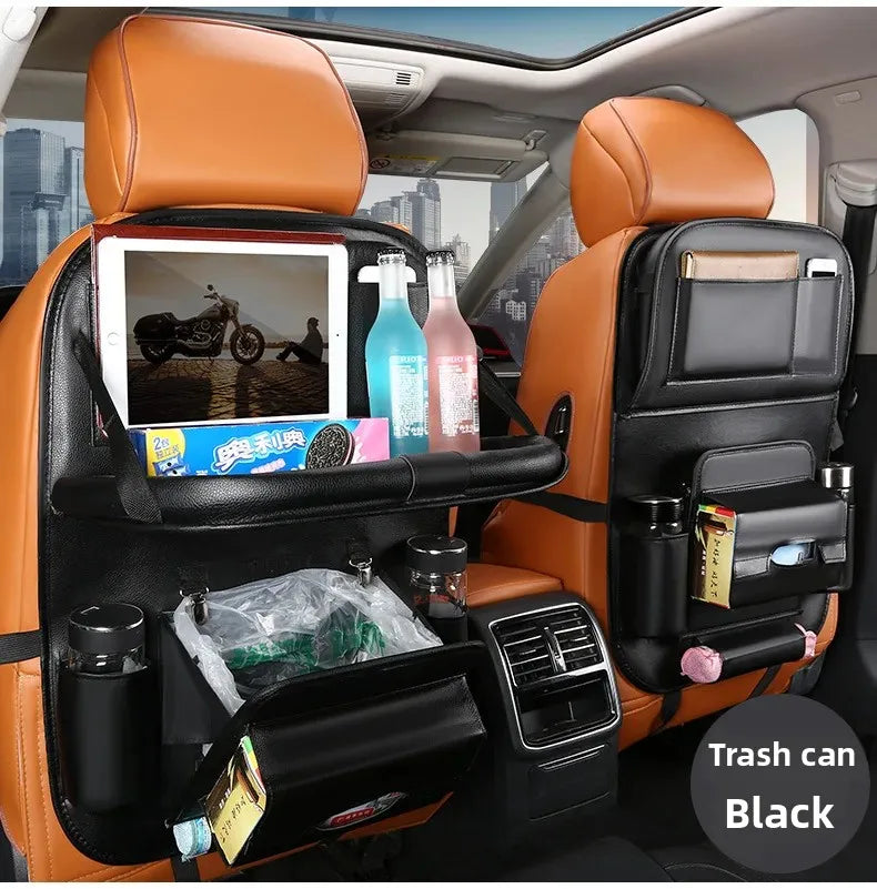 Organizador de Encosto em Couro PU – Porta-Objetos Universal p/ Carro