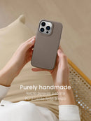 Capa YMW Magnetic de Couro Legítimo p/ iPhone 13 | Pro | Pro Max | mini