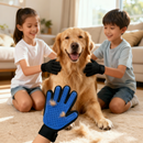 Luva Escova de Banho Pet Silicone | Massageadora