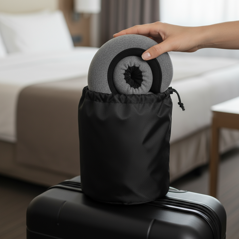 Travesseiro de Pescoço Ajustável – Viagem Sem Dores