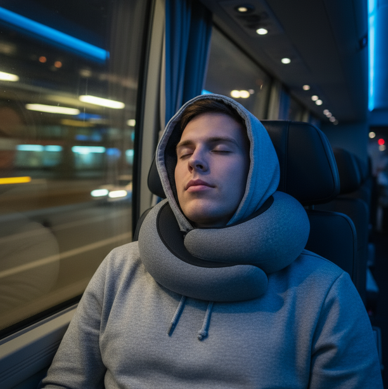 Travesseiro de Pescoço Ajustável – Viagem Sem Dores